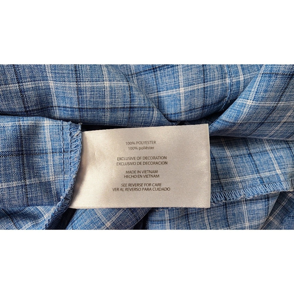Orvis Mens Plaid Button Down Shirt Mens XL Blue Short Sleeve Breathable Gorpcore - Picture 7 of 9